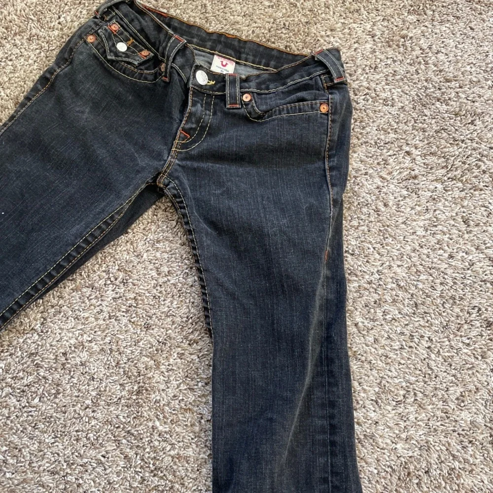 True Religion Billy Super T Jeans Mens Size 30 Y2K Thick Stitch Straight Leg USA